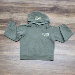 Children's Green "American Bull Rider" Graphic Hoodie SIZE: Small